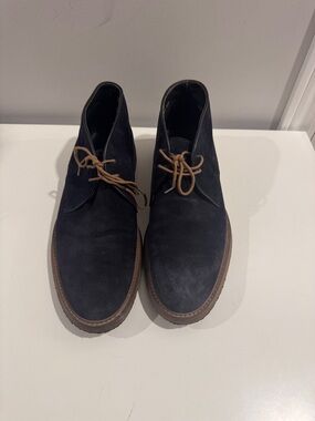 To Boot New York Adam Derrick Navy Suede Chukka Boot Luxury Men’s Shoe